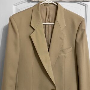 Hugo Boss Beige Textured Blazer Size Large
